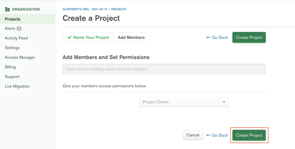 save project