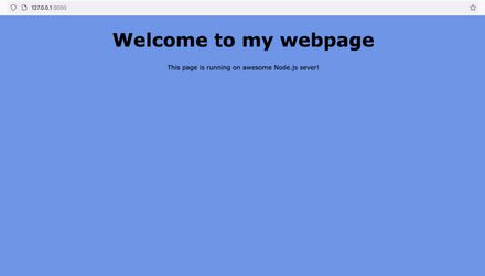 webpage output